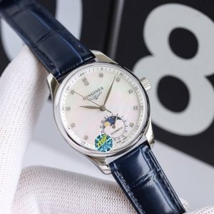 White case, diamond case, steel bracelet 50, moon phase 450 H8 A must-have for