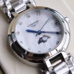 Love 1,000 times!!! Longine new series of heart-moon moon phase stone watches, l