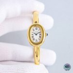 Sincere work! Cartier "Bathtub" gold bracelet watch! This series of round and r