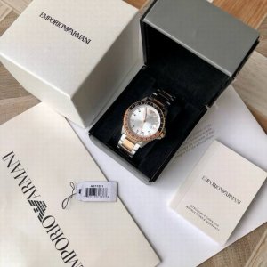 New Arrival! GMT Dual Time Zone Submariner! Genuine Armani quartz men's watch, d