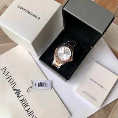 New Arrival! GMT Dual Time Zone Submariner! Genuine Armani quartz men's watch, d