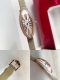 V-gold plated Messika dynamic half diamond ring size 678, the most classic Move