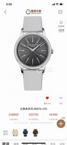 New Women's Patek Philippe Pp Classic Series 4897 Watch, Highly Recommended! Cla