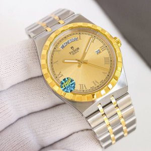 White case, gold case Tudor-Day-Date **Tudor Model M28600-0005 Royal Series Bla