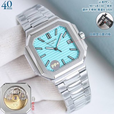 White Gold New Patek Philippe 40mm ppfactory Patek Philippe with non-stop secon