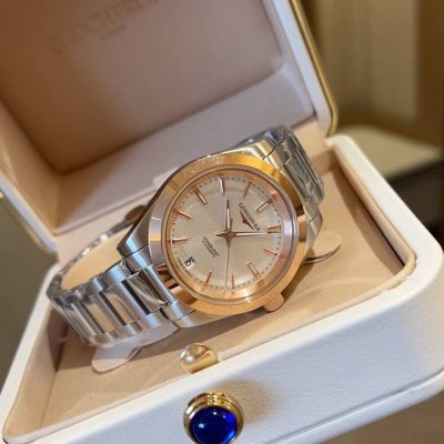 White Shell Gold 390 Diamond Ring 30 Longines Concas Elantra Series Women's Wear