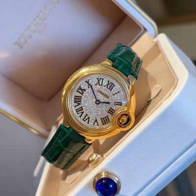 white case and gold case 390 Ballon Bleu De Cartier Cartier blue balloon watch