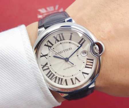 Cartier Ballon Bleu Men's Watch W69016Z4, 42mm case diameter, stainless steel, - Click Image to Close