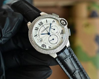 Belt Steel Belt 450 Cartier Imported Quartz Movement Domed Blue Light Glass 36*