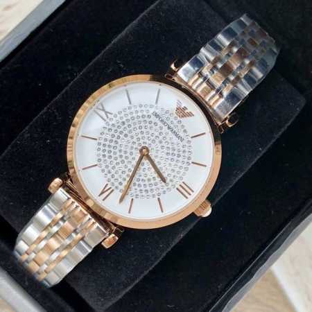 Armani quartz women's watch, Ar1926, original imported movement, starry inner ri - Click Image to Close