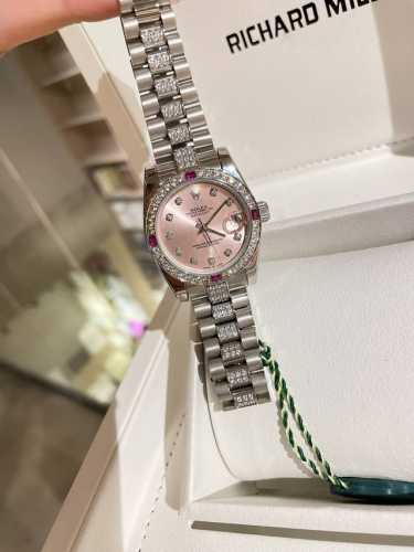 Rolex Datejust Series Classic Women's Solid Three-Bead Steel Band - Original Pre