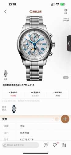 Lgs: A Brand-New Creation, The Longines L2.773.4 Eight-Hand Moon Phase Multifunc