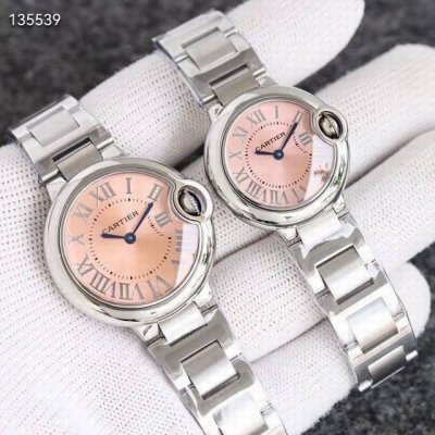 White Steel Electroplated + 20 Diamond Bezel + 40 Cartier Dimensions: 28Mm, 33Mm