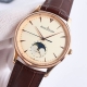White Gold Wf Jaeger-LeCoultre Jl Moon Phase Master Series Formal Men's Watch Q1
