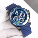 Tw factory's new weighted Longines Conquest Black Knight Chronograph watch, a gl