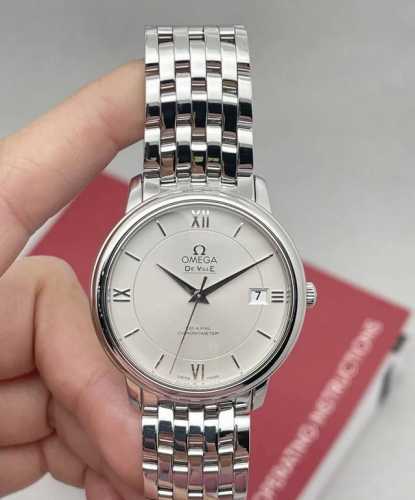 Omega De Ville IV series mechanical automatic stainless steel men's watch, 36.8m