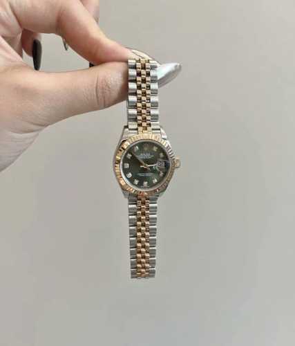 Rolex Women's Datejust Automatic Mechanical Movement Waterproof Olive Green Day
