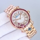 Actual photos of the Happy Diamond 36mm full diamond case and steel band. The la