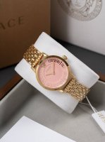 White Gold New Versace Greca Fortuna Series, 35mm diameter, dazzling gold tone,