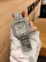 full diamond rose gold Brand: Cartier, boutique watch, classic large three-hand