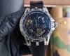 Roger automatic movement, case: 46mm, Sapphire Crystal Carbon titanium alloy wit