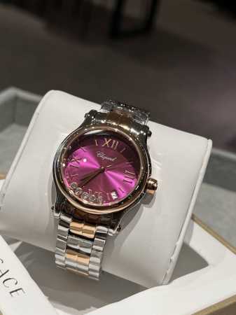 Sizes 30, 33, 36 Chopard Happy Diamonds, a watch that dances, shining brightly - Click Image to Close