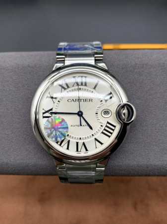 Cartier Blue Balloon 42mm white dial, fully automatic mechanical watch, Swiss m - Click Image to Close