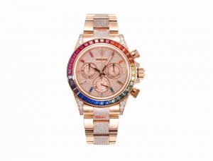 Ms Factory Soaring Over the Rainbow Peak---Rolex Rainbow Bezel Daytona Platinum