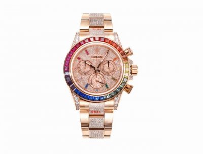 Ms Factory Soaring Over the Rainbow Peak---Rolex Rainbow Bezel Daytona Platinum