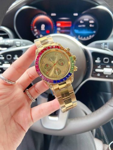 Rolex - Rolex Cosmograph Daytona Model 116598 Rbow Men's Multi-Function Watch Or