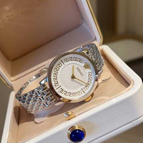 Gold 290 New Versace Greca Fortuna series, 35mm diameter, dazzling gold tone, ex