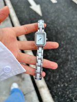 Chanel Small Sugar Cube Ceramic Women's Quartz Watch, size 2126mm. Equipped wit
