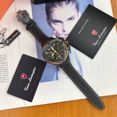 P. Lamborghini six-hand chronograph quartz men's watch, sourced from Hong Kong,