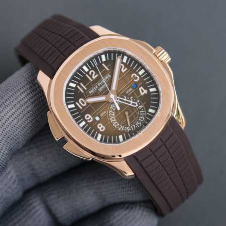 White, Gold Case Patek Philippe Aquanaut 5164A-001 watch features a modern and i - Click Image to Close