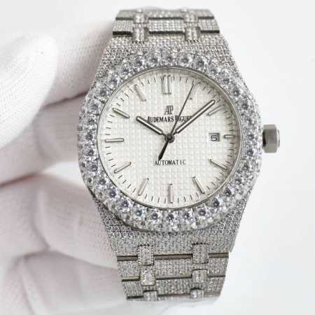 Audemars Piguet Royal Oak Series 15400 Ultra-Bright Night-Light Diamond Watch, F - Click Image to Close