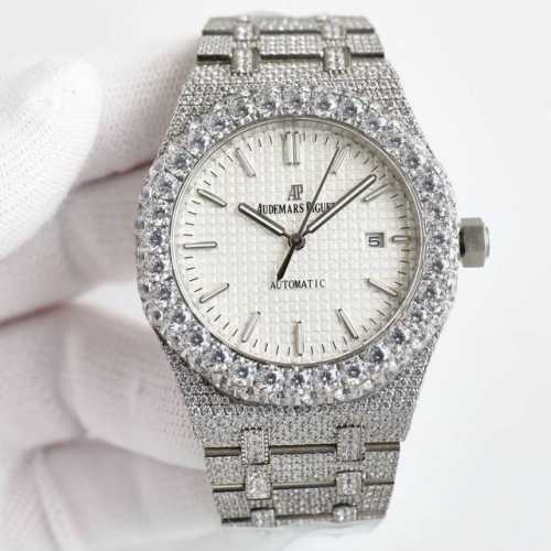 Audemars Piguet Royal Oak Series 15400 Ultra-Bright Night-Light Diamond Watch, F