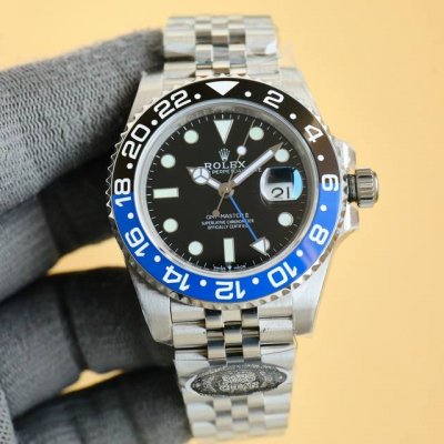 Blue Gold + Full Gold 100% Red Bezel Clean Aftermarket Rolex GMT Upgraded Versi