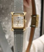 White Shell, Gold Shell, Four-Corner Diamond Hermes Hermes Heure H Series Hong K
