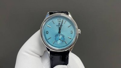 Rolex Perpetual 1908, white case, blue dial, 39mm Cal. 7140, top quality, real p
