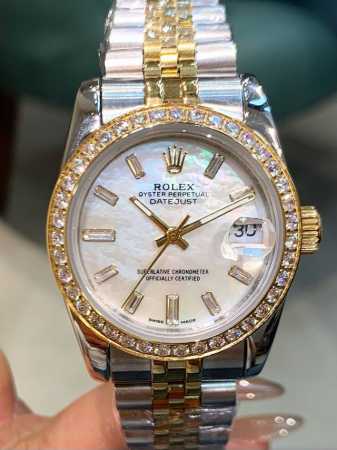 Rolex Datejust 31mm Watch: A Dazzling Declaration of 10 Square-Tooth Diamonds O - Click Image to Close