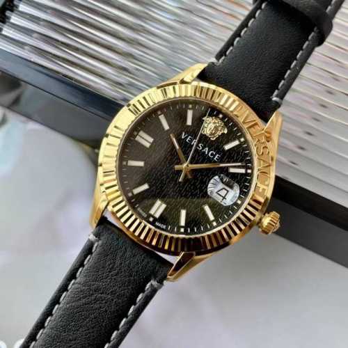 Original New Versace Ve3K Series Quartz Men's Watch, Sapphire Crystal Glass Face