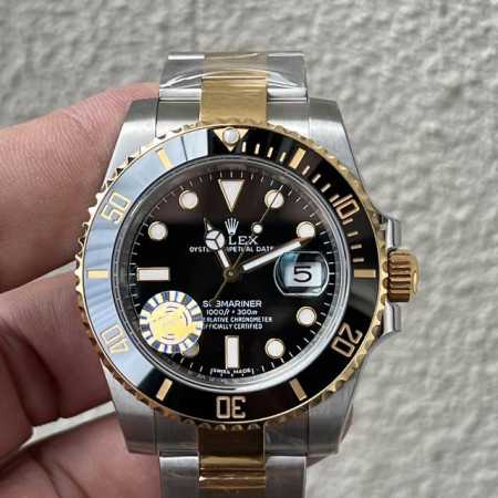New Submariner Series 116613 Gold Black Blue Ghost Size: 40mm. With many years - Click Image to Close