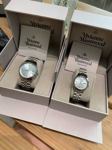 Vivienne Westwood's stunning Ice Blue watch (Ddd). The blue hue changes dependin