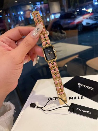 Sugar Cube Has A New Color - Pink Chanel Premiere Series Watch 1987 Inspired By