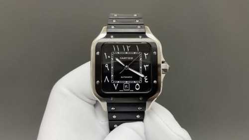 Leather Steel Thb New Cartier Santos Middle East Version Original Mold Opening 2