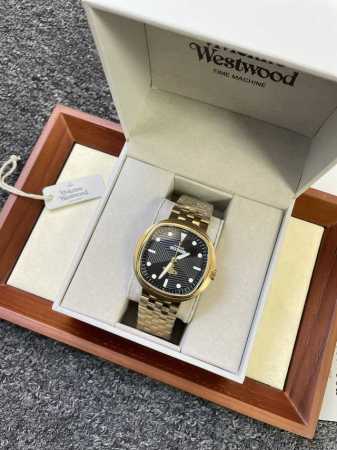 Vivienne Westwood Men's Watch is Here! Vivienne Westwood Black Dial Gold Watch - Click Image to Close
