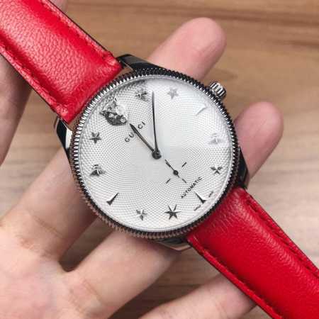 Gucci new model, automatic mechanical unisex watch, diameter 40mm, stainless ste - Click Image to Close