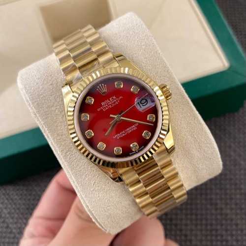 Latest version! The latest Rolex women's 31-size Datejust watch in the counter!