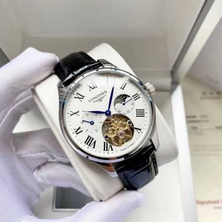 Stylish and elegant Longines men's watch, automatic mechanical movement, minera - Click Image to Close