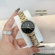 Spring Dw New low-key luxury women's classic watch, diamond case quartz movemen